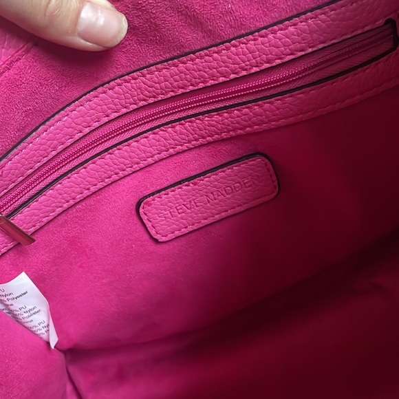 Steve Madden Pink Faux Leather Women's Crossbody Purse - Picture 13 of 17